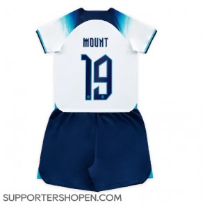 England Mason Mount #19 Hemmatröja Barn VM 2022 Kortärmad (+ korta byxor)